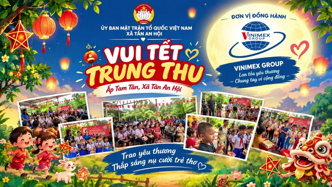 Chương trình chia sẻ yêu thương dịp Trung thu 2026 ở Tân An Hội