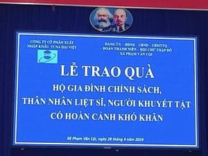 2024 - TRAO 50 PHẦN QUÀ TẠI XÃ CỘI NGUỒN, HUYỆN CỦ CHI - รูปภาพจาก Vinimex Group